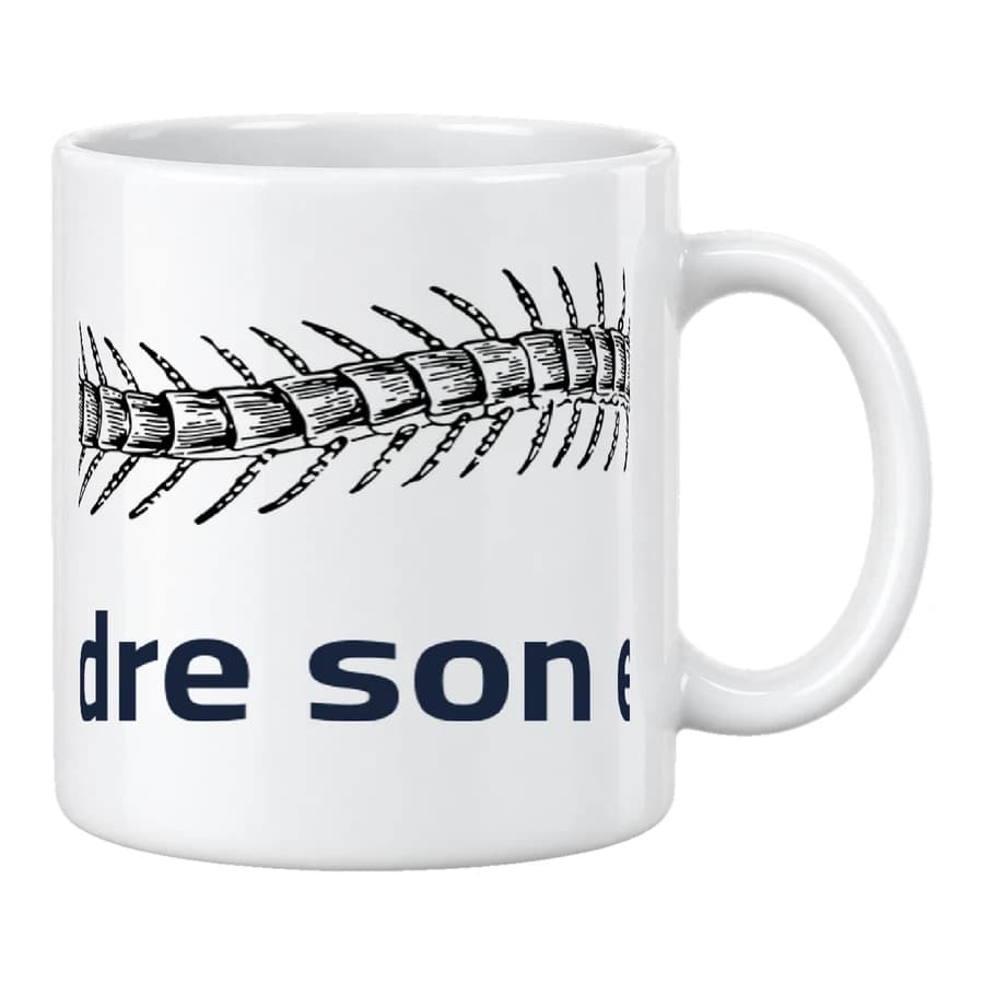 Mug — Mille-pattes · Cabinet de curiosités — Devant — Blanc